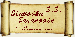 Slavojka Šaranović vizit kartica